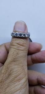 100 % Natural mine real 1.00 Carat Diamond Ring,14K 4.2gr White Gold , Size 9