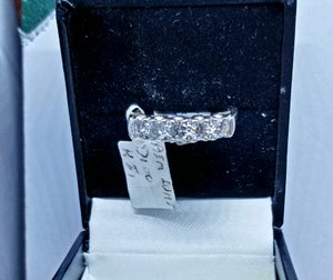 100 % Natural mine real 1.00 Carat Diamond Ring,14K 4.2gr White Gold , Size 9