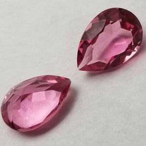 Pink Topaz pear shape 2 pic. 10x7 beautiful color