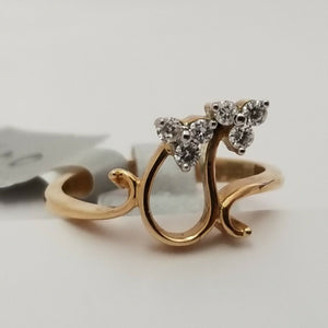 Diamond Cluster Ring 0.20 Carat G SI1 Diamond Ring,14K 2.2gr White Gold ,Size 5