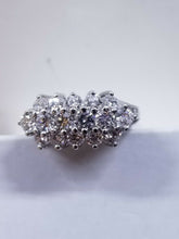 Diamond Cluster Ring 2.00 Carat G SI1 Diamond Ring,14K 6.5gr White Gold ,Size 7