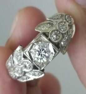 Solitaire Engagement Ring, .80 Carat,Center 0.55 G SI2 Diamond ,14k  White Gold,